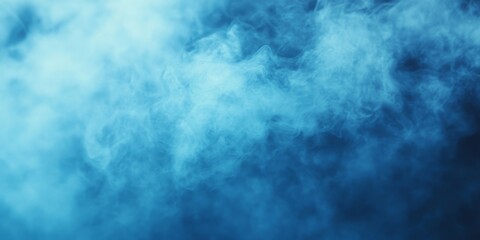 Leinwandbilder - Blue fog background creates a serene atmosphere, while the smog abstract background offers a sense of mystery. This closeup of blue fog and abstract smog enhances the visual appeal.