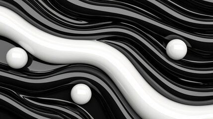 Poster - Visually striking 3D featuring taels in a dynamic geometric arrangement  The composition is bathed in a soft glowing light creating an elegant and modern atmosphere with an open