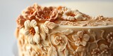 Cake adorned with mastic showcases intricate designs, highlighting the art of cake decoration with mastic. This beautifully crafted cake exemplifies the elegance achievable with mastic.