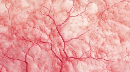 Poster - Abstract tree trunk tissue texture with intricate patterns resembling natural growth and organic structures in soft pink hues