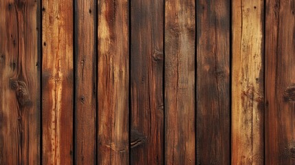 Poster - Wooden planks textured background with varied shades and grains ideal for rustic designs and natural themed projects.