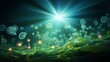 © ChrisTYCat - Cinematic visualization of the dynamic response of phytoplankton to nutrient depletion and changing light levels within the ocean ecosystem