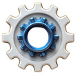 © Nhonbung - Blue and White Gear Mechanism Teamwork Technology Industry