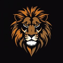 lion logo shape design