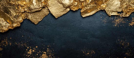 Poster - Gilded Texture Background Symbolizing Business Success and Prosperity with Space for Custom Text or Branding