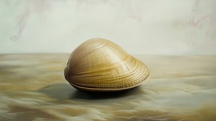 Wall Mural - Seashell Still Life: A Study in Texture and Light