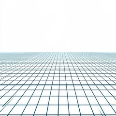 Poster - Minimalist abstract grid design creating a sense of infinity and spaciousness.