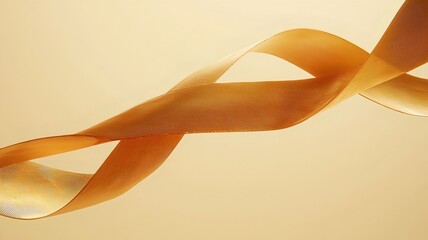 Poster - Elegant and luxurious gold taels and decorative ribbons with glowing accents set against a minimalist reserved backdrop  This 3D has a clean festive layout perfect for premium high end designs