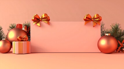 Aufkleber - elegant gold taels and ribbons with glowing accents on a minimalist backdrop featuring a reserved te