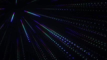 Poster - Abstract blue laser lights chaotic background animation, futuristic abstract illustration, motion design