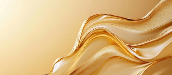 Aufkleber - elegant gold background with fluid spray effects and ample text space for design projects