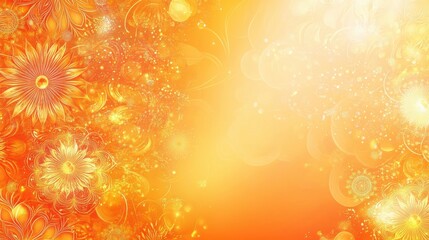 diwali abstract background. featuring bright oranges, yellows, and golds. highlighting light, prospe