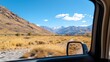 Driving through scenic valleys mountain region nature photography clear skies landscape view
