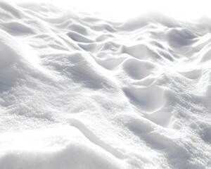 Poster - Soft, White Snow Texture on a Winter Landscape, Capturing the Serenity and Beauty of Snow-Covered Ground with Gentle Undulations and Bright Light