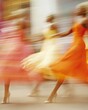 © Ryzhkov - Vibrant Carnival Parade Colorful Dresses in Motion