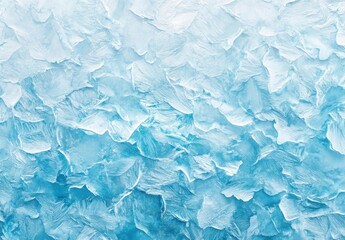 Poster - Textured Ice Surface with Blue Tones and Intricate Patterns Creating an Aesthetic Background for Winter Themes and Ice-Related Concepts