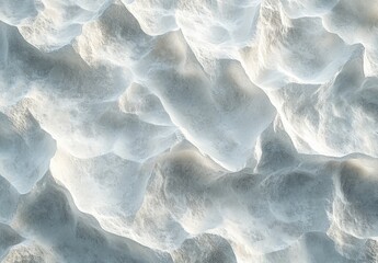 Poster - Textured Surface of White Ice or Snow with Soft Shadows and Highlights, Creating a Beautiful Abstract Design Ideal for Winter Themes and Backgrounds