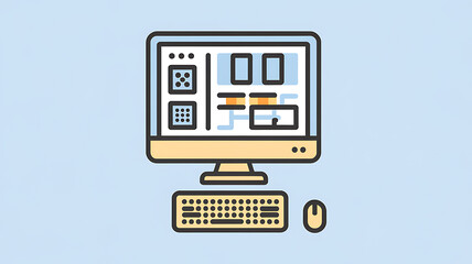 computer system design, interface, keyboard, mouse, digital, icons, software, technology, user, inte