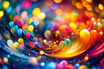 Poster - Abstract Colorful Blurred Background: Vibrant Hues & Depth of Field Stock Photo