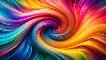 Poster - Abstract Swirling Vibrant Colors Minimalist Background