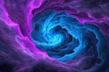 Poster - This image features abstract blue and pink lines that glow, making it perfect for a futuristic or sci-fi theme.