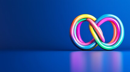 Poster - An energetic and dynamic composition created by a vivid abstract swirl of light and color.