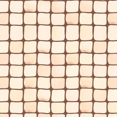 Beige and Brown Tile Seamless Pattern: A simple yet elegant pattern featuring beige and brown tiles in a square grid. The pattern is seamless.