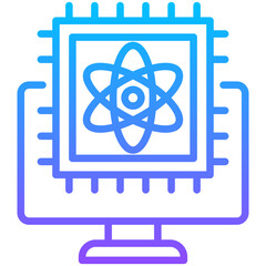 Sticker - Quantum Computing Icon