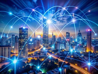 Poster - Global 5G Network Connectivity: High-Speed Internet & Cloud Computing Data Flow
