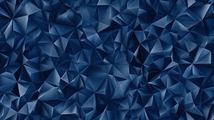Poster - Dark blue background showcases geometric shapes and gradients, suitable for modern design presentations and visually appealing layouts SEAMLESS PATTERN