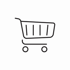 Poster - Shopping cart retail store icon vector sign