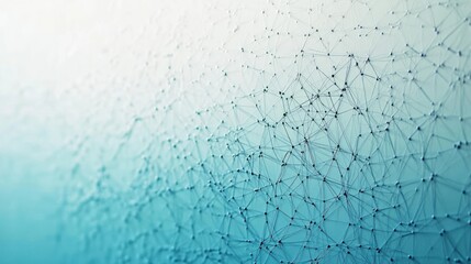 Poster - Abstract teal network connection background.
