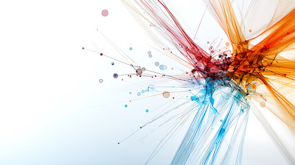 Poster - Dynamic abstract art explosion studio digital artwork colorful environment close-up view creative concept
