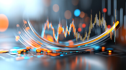 Poster - Market analysis trends and data visualization business insights graphic design environment digital viewpoint financial concept