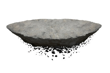 Wall Mural - rock isolated transparency background.