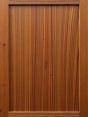 Poster - The Cherry Wood Panel Features A Distinctive Textured Pattern Created By Interlocking Grain Lines. 00002