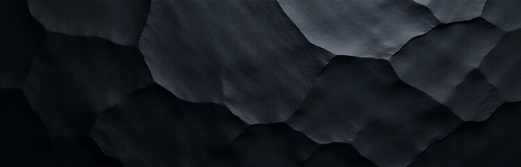 Aufkleber - The Banner Features A Black Slate Rock Texture As A Background, Generated Using Artificial Intelligence Technology. 00003