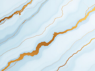 Poster - The Background Features A Marble Texture With Light Blue, White, And Gold Veins, Generated By Artificial Intelligence. 00002