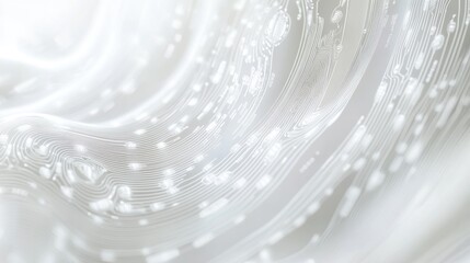 Poster - Abstract white swirls and bubbles background texture.