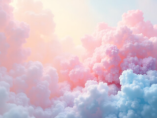 Poster - Soft Pastel Colors Blend Together In A Vibrant Abstract Background Creating A Soothing Visual Atmosphere. 00003