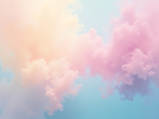 Poster - Soft Pastel Colors Blend Together In A Vibrant Abstract Background Creating A Soothing Visual Atmosphere. 00001