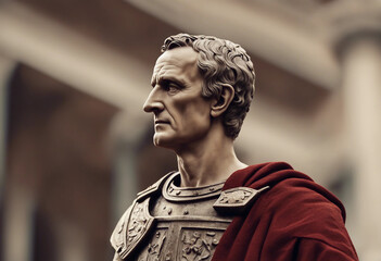 Gus Julius Caesar renowned Roman general statesman iconic historical figure in ancient history Conce