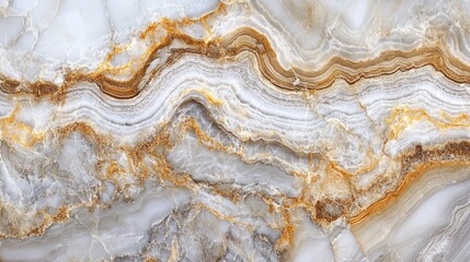Aufkleber - Elegant white marble with gold veins high resolution abstract texture suitable for luxury backgrounds or design projects