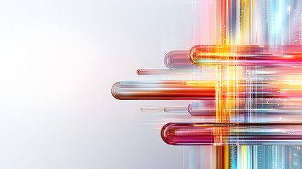 Poster - Dynamic colorful abstract background design digital art modern aesthetics vibrant energy conceptual style