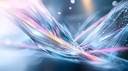 Poster - Dynamic abstract art design digital space visual content modern technology close-up innovative aesthetics