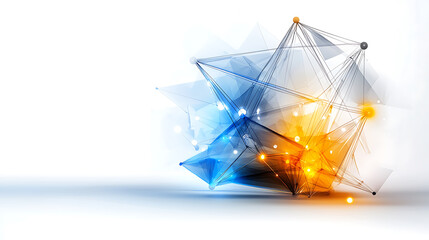 Poster - Dynamic abstract design digital space graphic art modern environment aesthetic perspective innovation concept