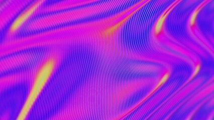 Poster - Abstract Vibrant Gradient Waves with Neon Tones