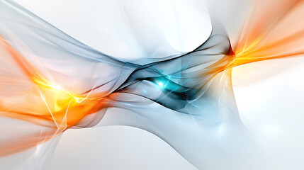 Poster - Dynamic abstract composition digital art modern design bright colors creative inspiration visual flow