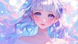 © FiDIO - Beautiful girl with cute anime style, soft color palette and gentle expression