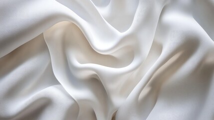 Aufkleber - Elegant white fabric texture with soft light creating a smooth and modern background for versatile design applications